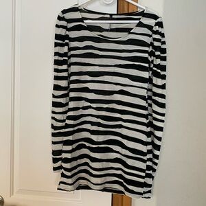 Backstage striped long tunic